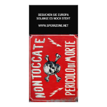 Pericolo di Morte Photo Card Template