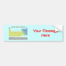 Periodic Table Bumper Sticker