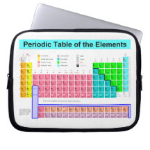 Periodic Table of elements lap top bag Computer Sleeves