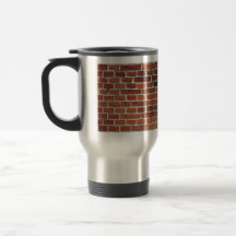 Periodic Whites Line On Aged Red Brick Coffee Mugs