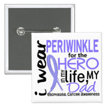 Periwinkle For Hero 2 Dad Oesophageal Cancer Pin