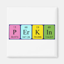 Perkin periodic table name magnet