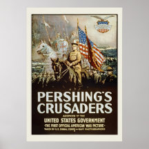 Pershings Crusaders Vintage US Military Posters