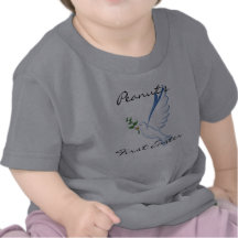 Personal First Easter Dove of Peace Baby Tee