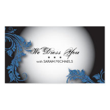 Personal Shopper Business Card Bold Fancy Glitter