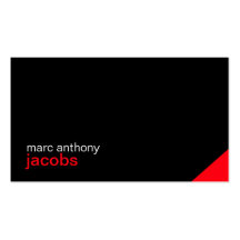 Personal Stylish Minimal Business Card 01 - Red