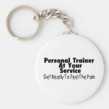 Personal Trainer At Your Service Keychain