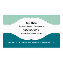 Personal Trainer Business Card Templates
