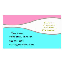 Personal Trainer Business Card Templates