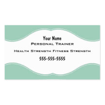 Personal Trainer Business Card Templates