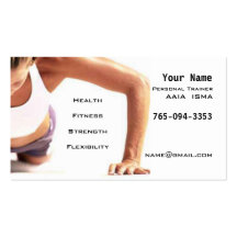 Personal Trainer Business Cards