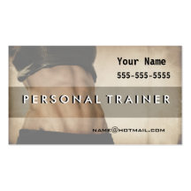 Personal Trainer Business Cards