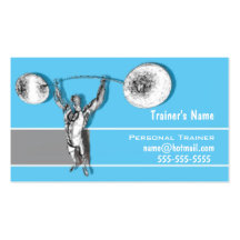 Personal Trainer Business Cards