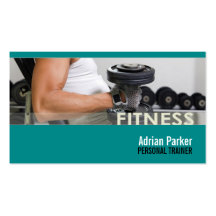 Personal Trainer, Coach, Fitness Business Card