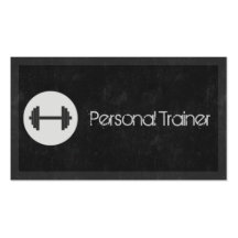 Personal Trainer Fitness Business Cards