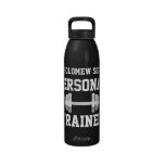Personal Trainer Water Bottle, Personalised Name