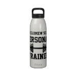 Personal Trainer Water Bottle, Personalised Name