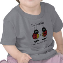 Personal Twins ID Ladybug Friends Baby Tee
