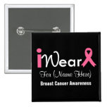 Personalise Pink Ribbon Breast Cancer