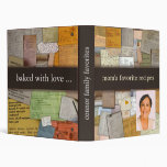 Personalise with mum's photo recipe binder
