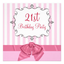 Personalised 21st Birthday Party Invitations