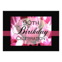 Personalised 90th Birthday Party Invitations