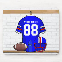 Personalised American Football Grid Iron jersey Mousemat