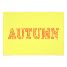 Personalised Autumn Leaves Fall Festival Personalised Invites