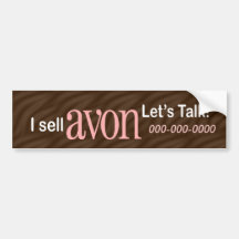 Personalised Avon Bumper Sticker