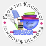 Personalised Baking Cooking Kitchen Stickers
