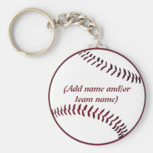Personalised Baseball Keychain