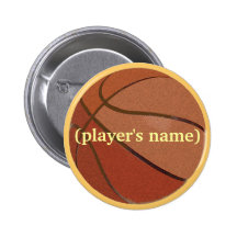 Personalised Basketball Button