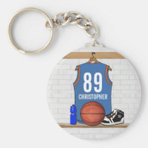 Personalised Basketball Jersey (LBO) Key Chains