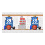 Personalised Basketball Jersey (LBO) Photo Cards