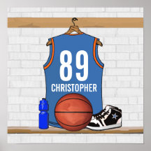 Personalised Basketball Jersey (LBO) Print