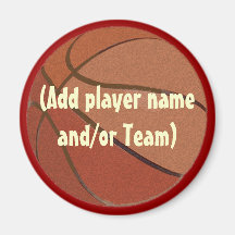 Personalised Basketball Magent Refrigerator Magnet
