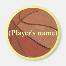 Personalised Basketball Magnet