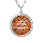 Personalised Basketball Name Number Sports Pendant