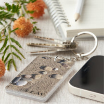 Personalised Beach Keychain