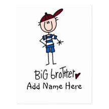Personalised Big Brother Tshirts and Gifts Post Card