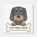 Personalised Black & Tan Coonhound Magnets