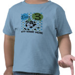 Personalised Blue Cow 3rd Birthday Tshirt