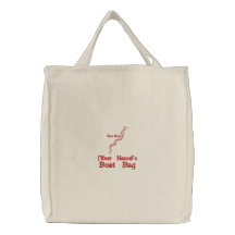 Personalised Boat Bag, Red Bear River logo
