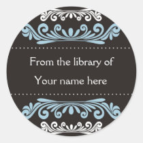 Personalised Bookplates - Colourful Flourishes stickers
