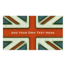 Personalised British Flag Business Cards