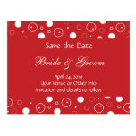 Personalised Bubbles Save the Date Post Card