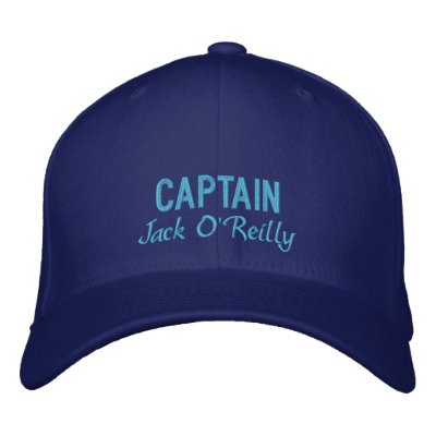 Personalised Captain's Embroidered Hat