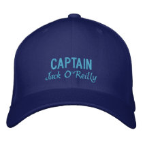 Personalised Captain's Embroidered Hat