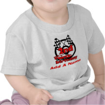 Personalised Car Racing 2nd Birthday T-shirt