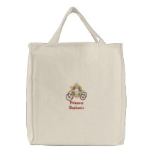 Personalised Carriage child's embroidered tote bag